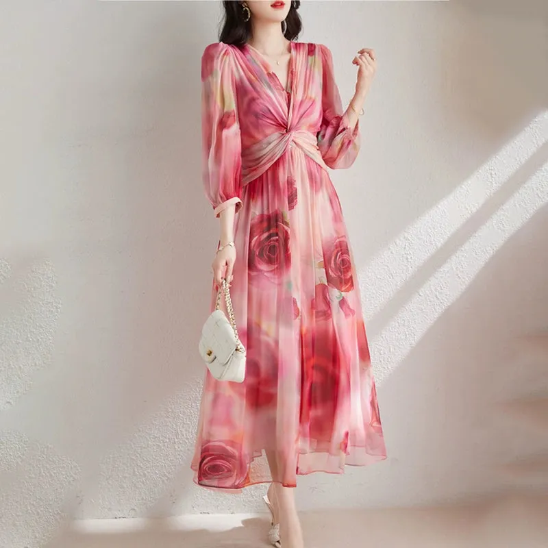 2024 Summer New Arrival Elegant Dress Silk