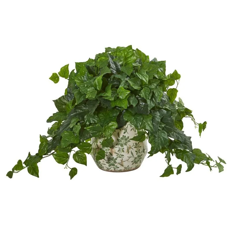 23' London Ivy Artificial Plant in Vase (Real Touch)