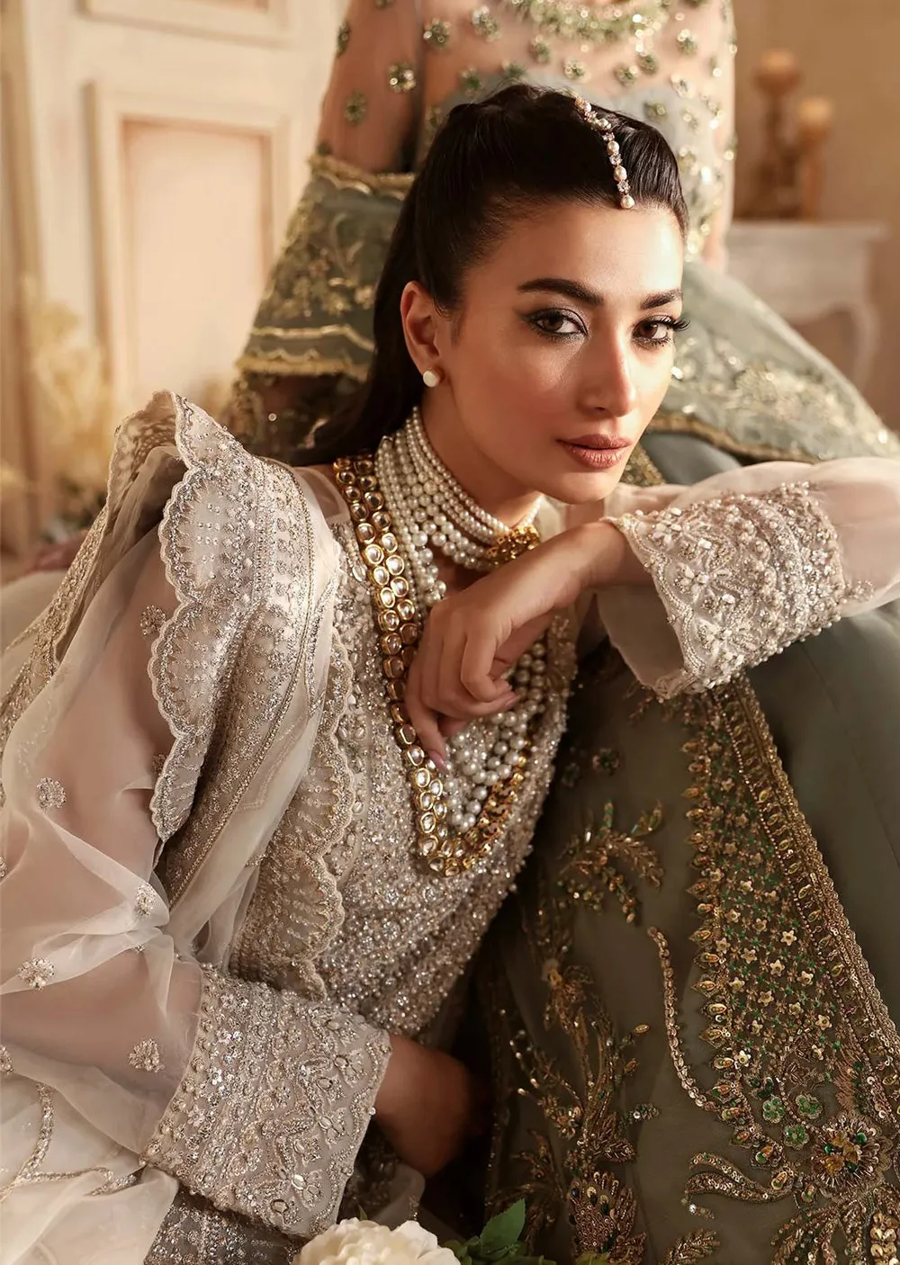 AKB-1542 - Azucena - Unstitched - Aleia Luxury Formals by Akbar Aslam 2024