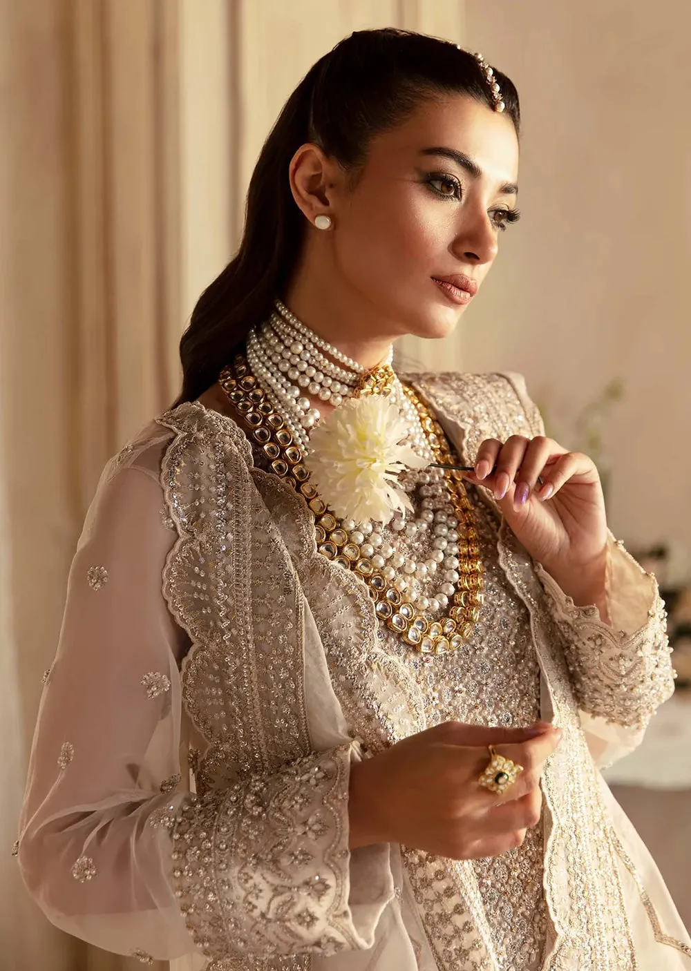 AKB-1542 - Azucena - Unstitched - Aleia Luxury Formals by Akbar Aslam 2024