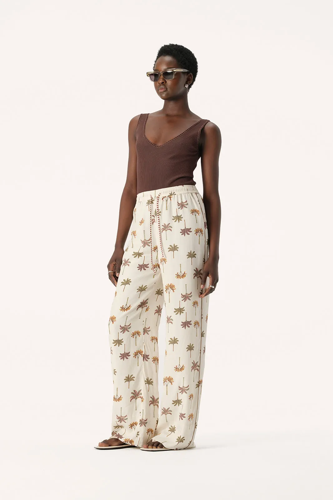 Athena Pant Palma Print