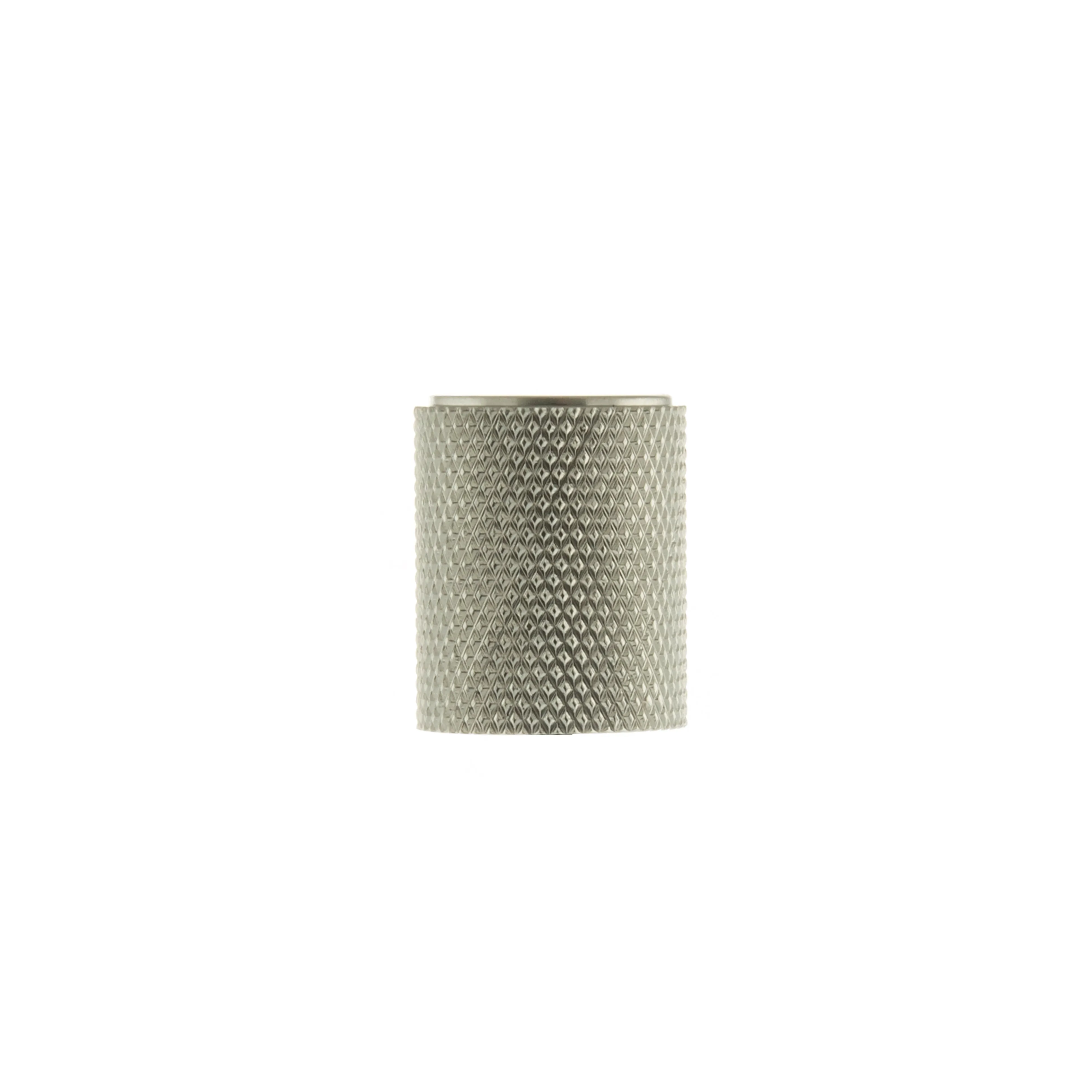 Atlantic Watson Cylinder Knurled Cabinet Knob on Concealed Fix - Satin Nickel