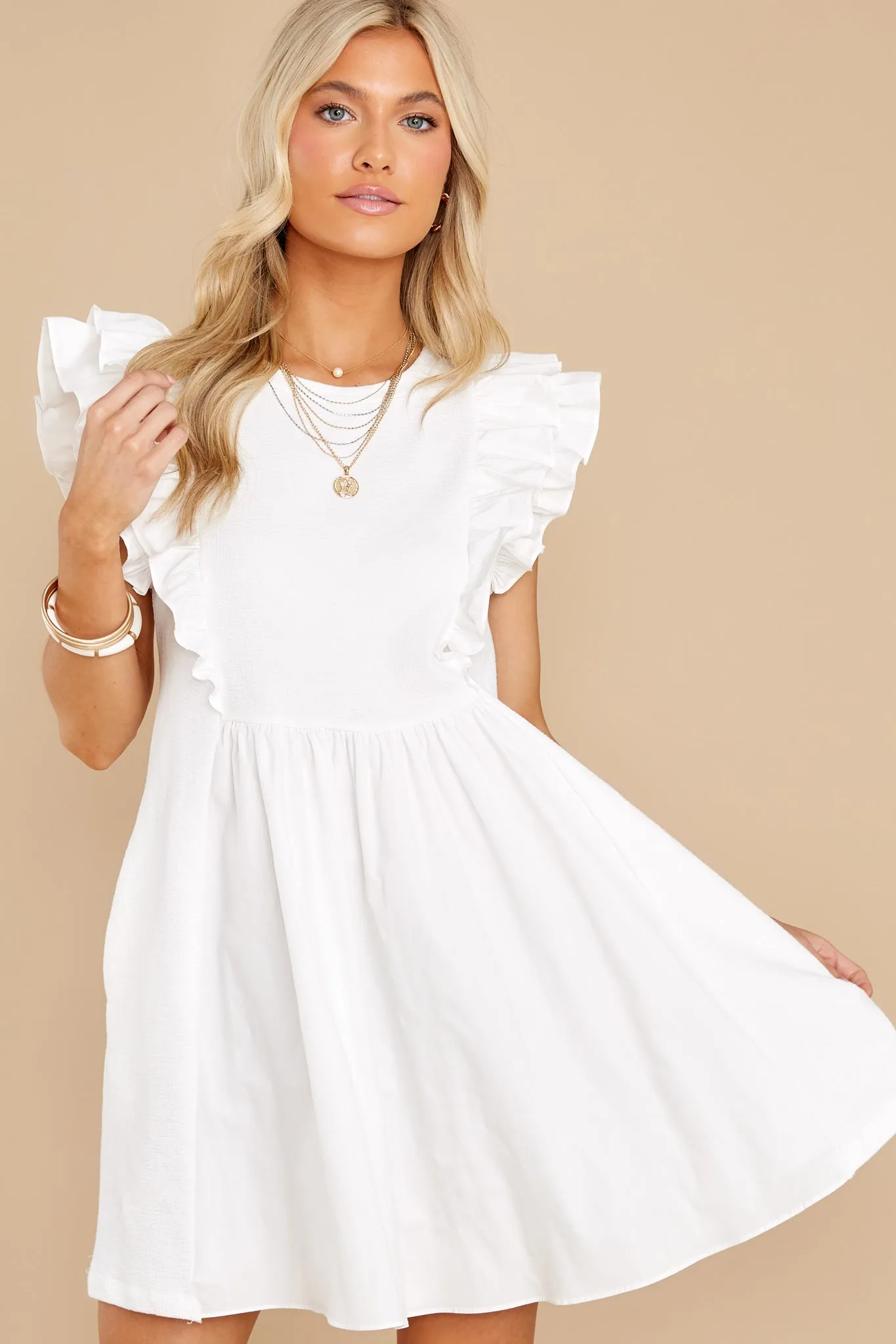 Beautiful Days Ahead White Dress