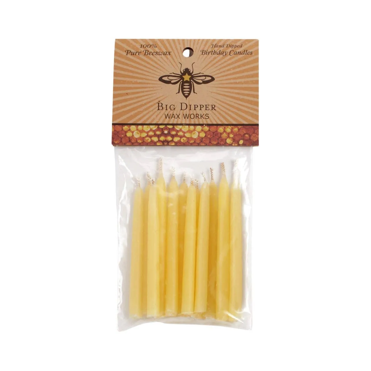 Beeswax Birthday Candles (Natural)