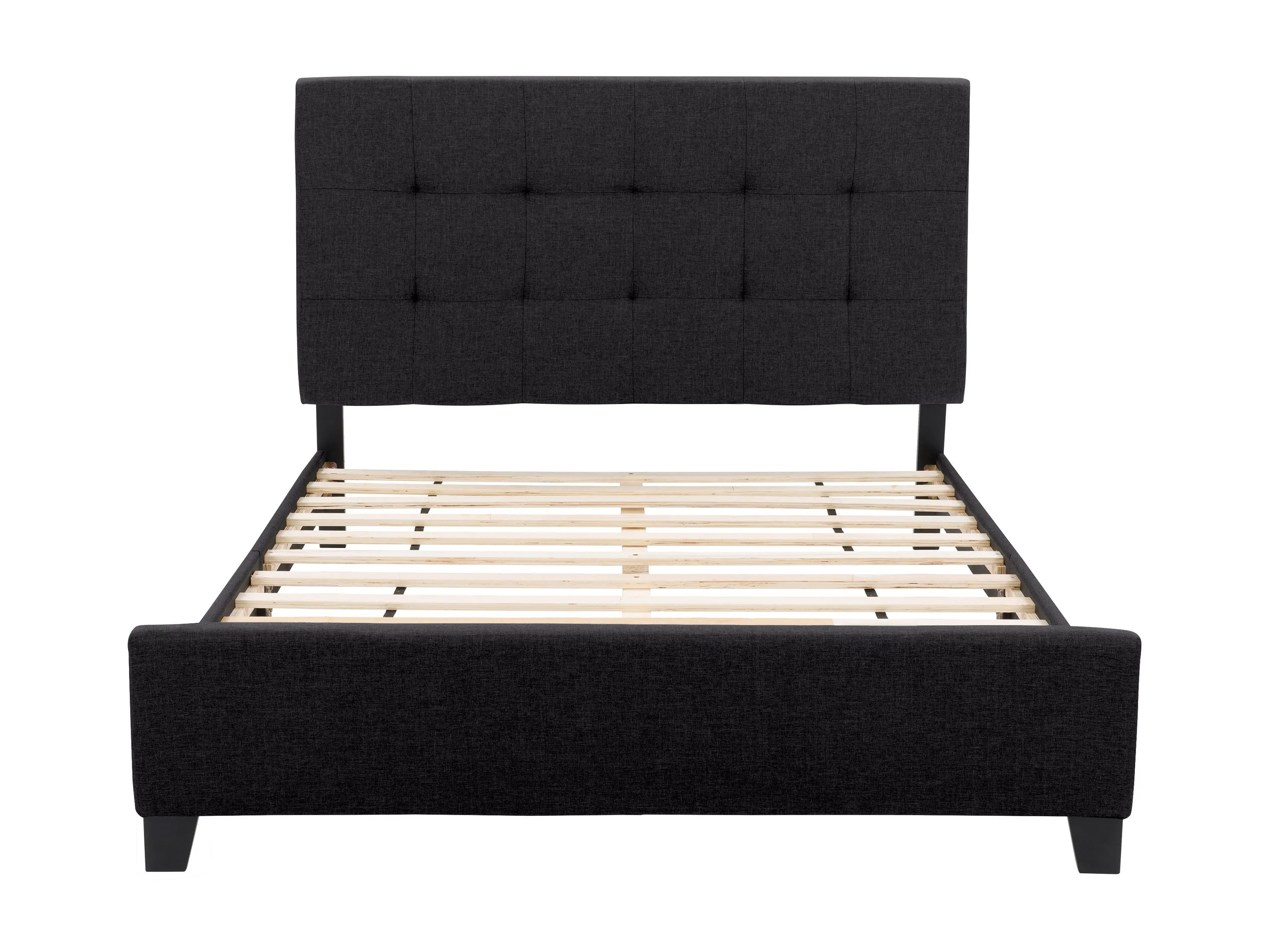 Black Queen Panel Bed