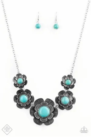 Bountiful Badlands Blue Necklace - Paparazzi Accessories