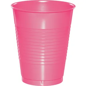 Bulk Candy Pink 16 oz Plastic Cups (240 per Case)