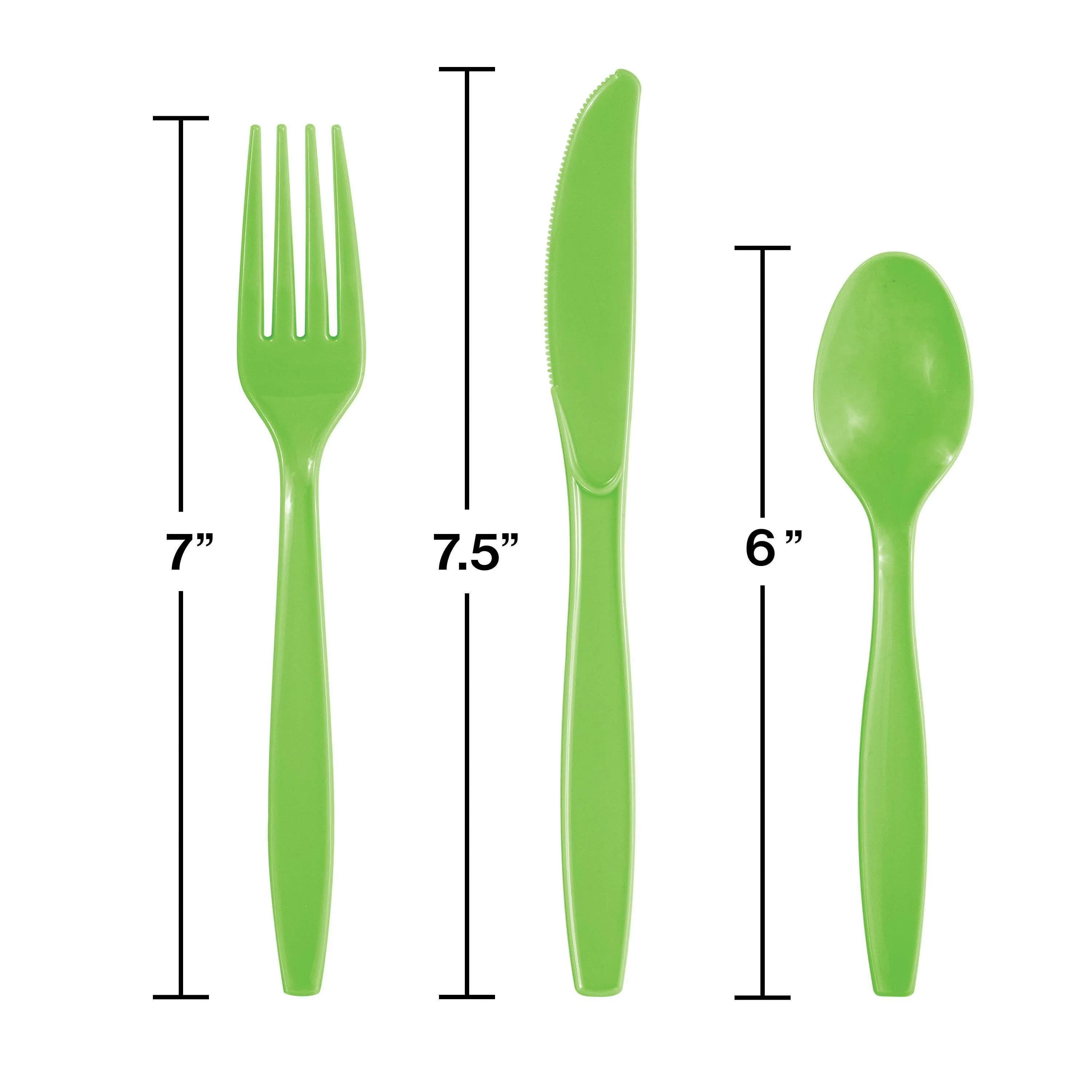 Bulk Fresh Green Assorted Cutlery (288 per Case)