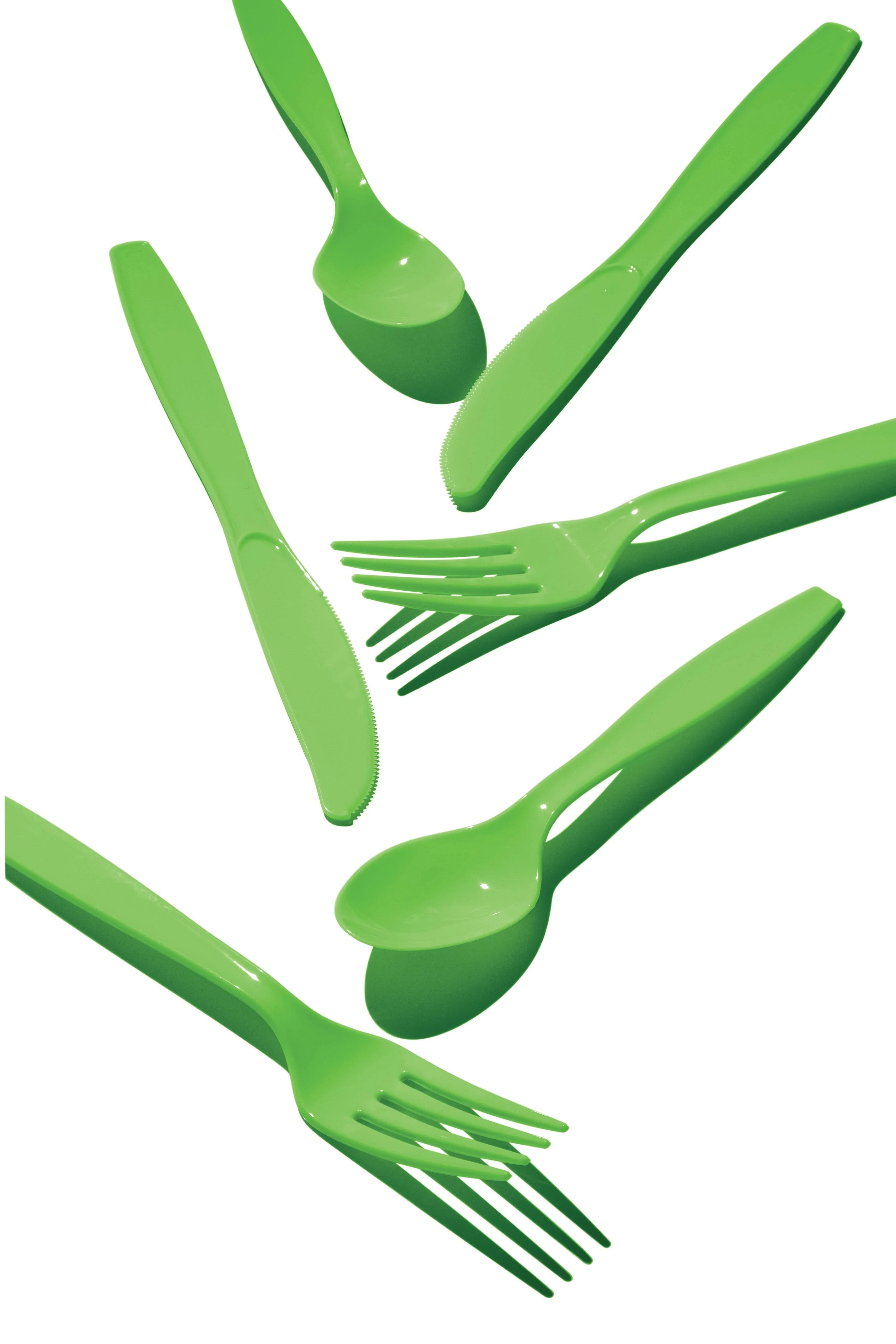 Bulk Fresh Green Assorted Cutlery (288 per Case)