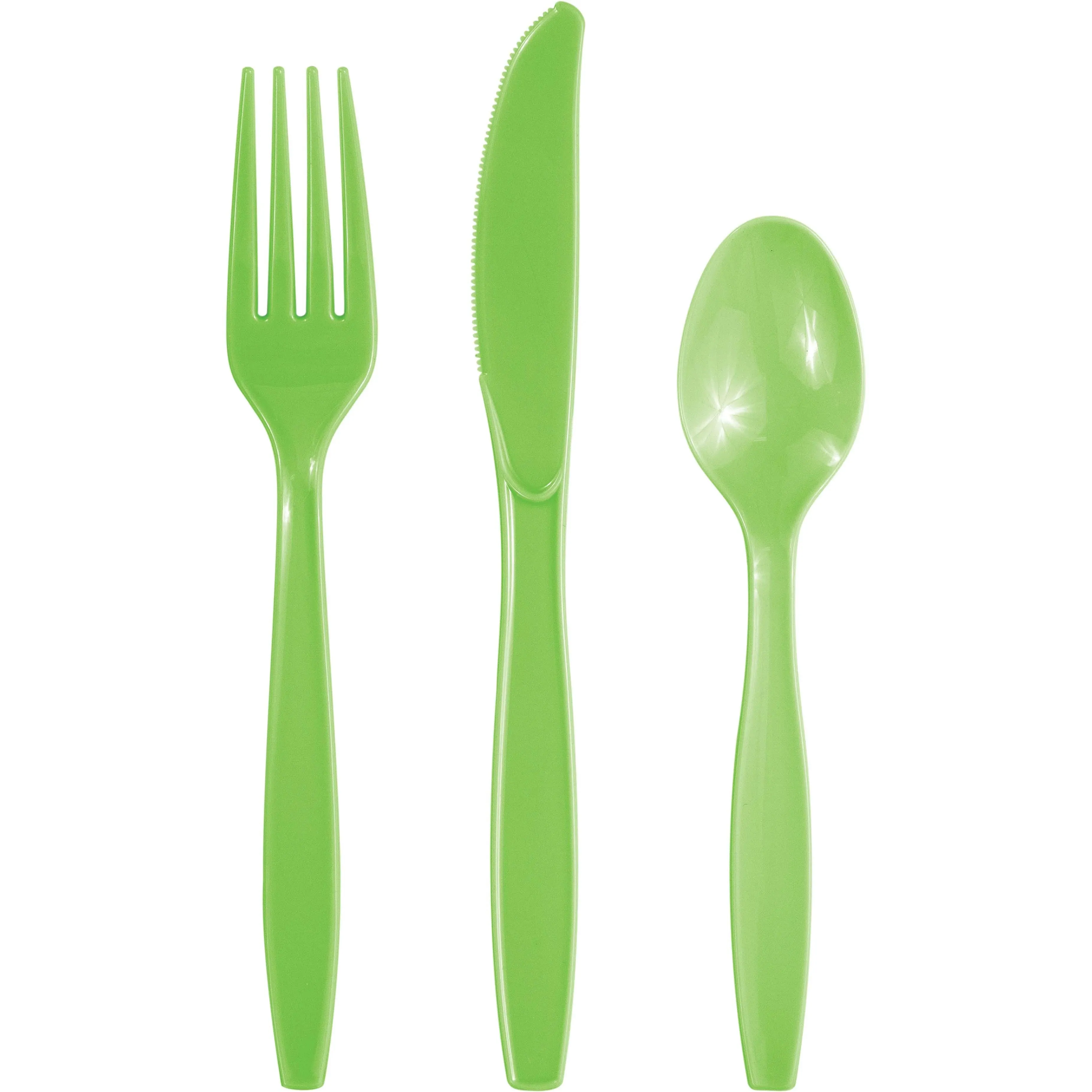 Bulk Fresh Green Assorted Cutlery (288 per Case)