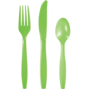 Bulk Fresh Green Assorted Cutlery (288 per Case)