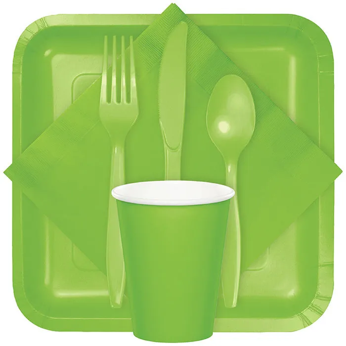 Bulk Fresh Lime Green Plastic Spoons (288 per Case)