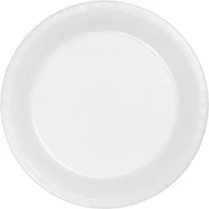 Bulk White 6.75 inch Plastic Dessert Plates (240 per Case)