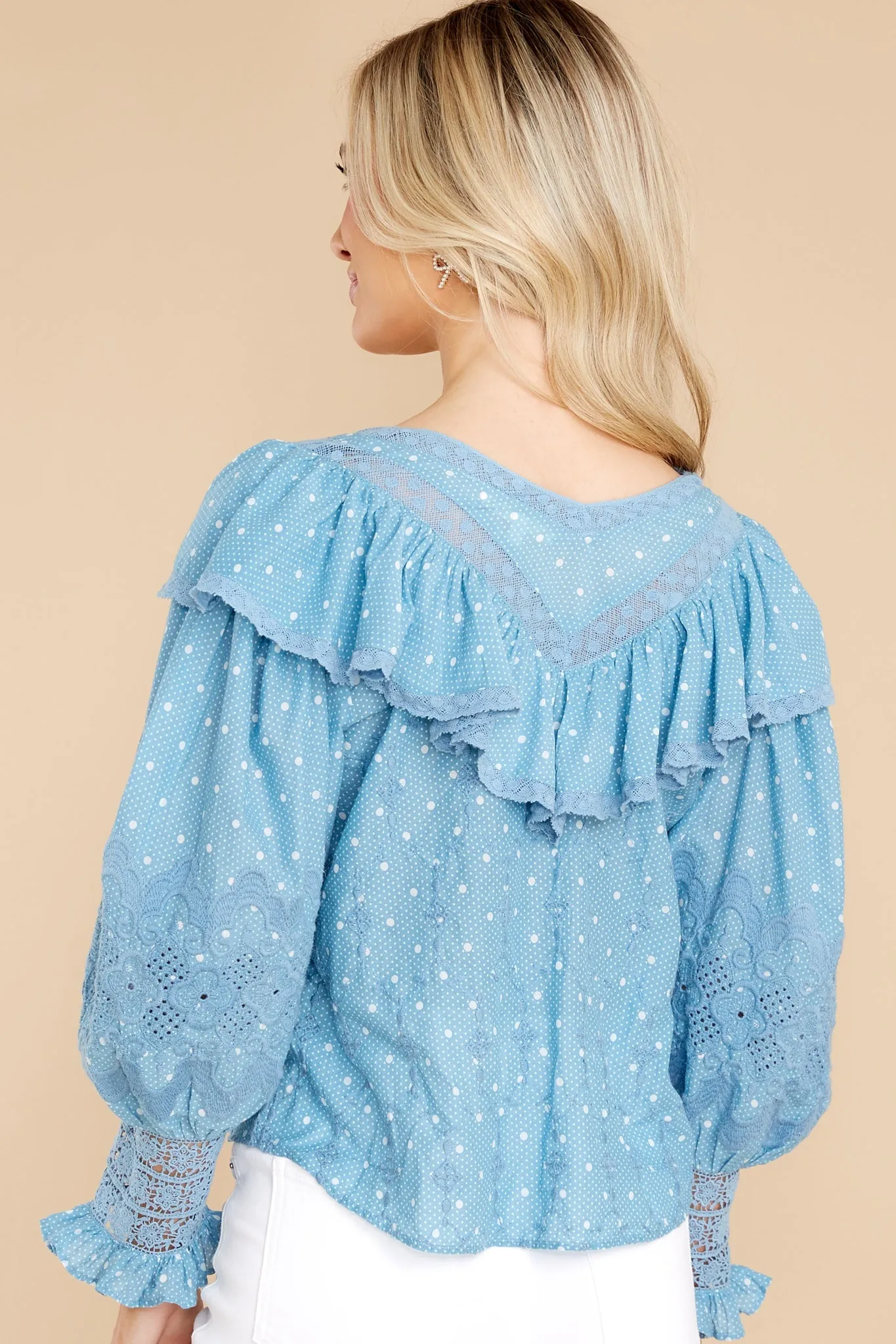 Bunnie Blue Bonnet Blouse