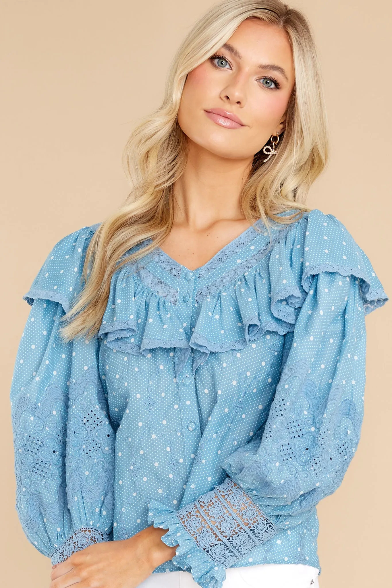 Bunnie Blue Bonnet Blouse