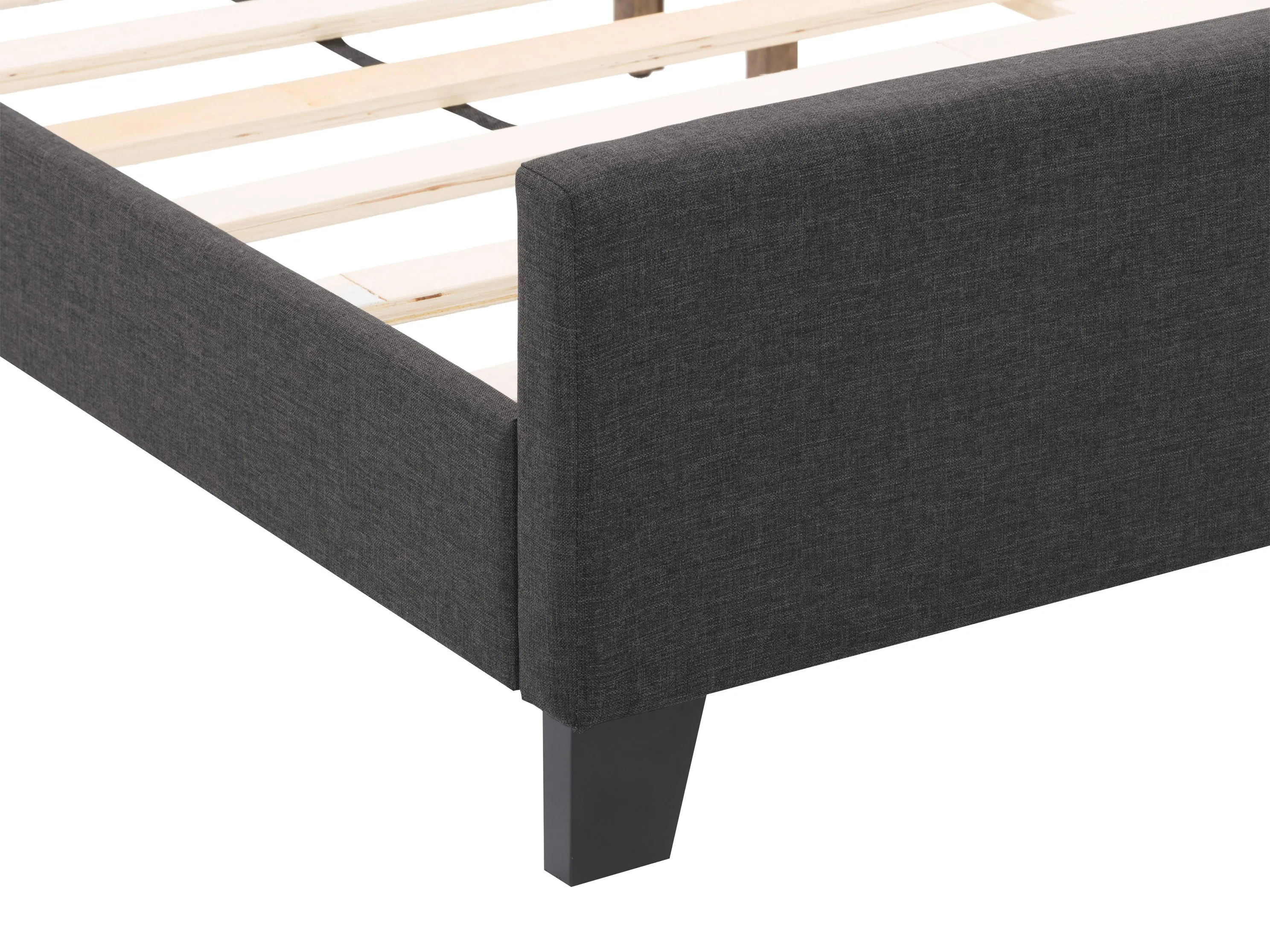 Charcoal Contemporary Queen Bed