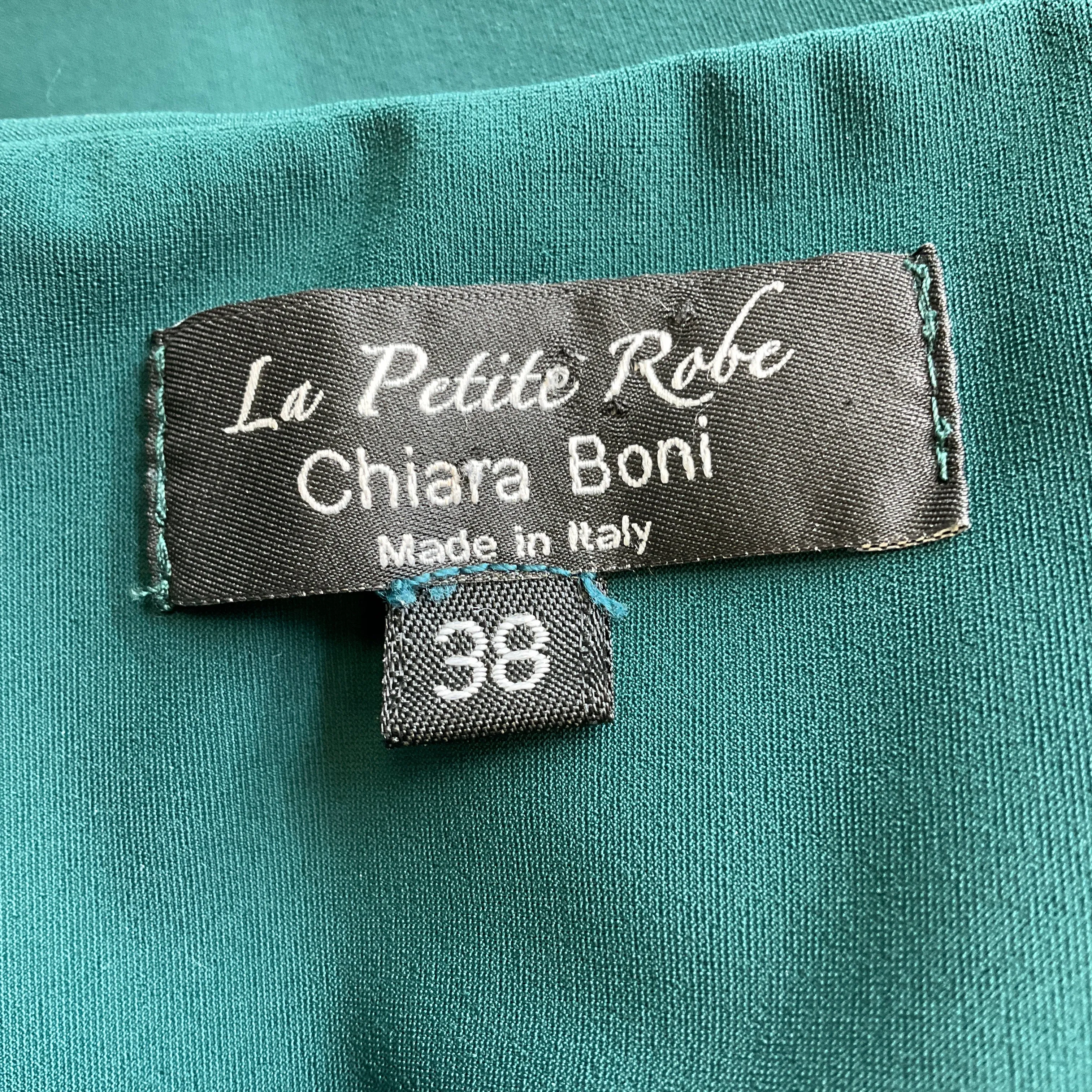 Chiara Boni La Petite Robe Green Ruched Long Sleeved Dress