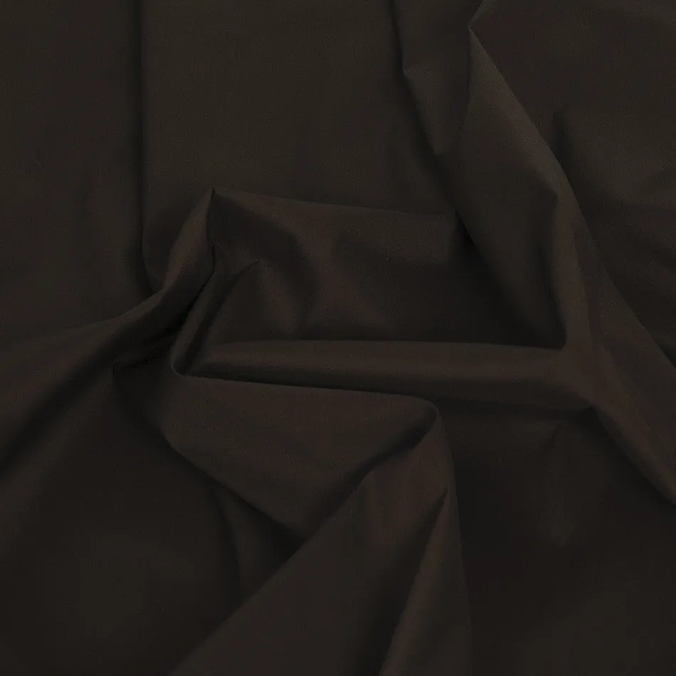 Chocolate Brown Stretch Poplin 434