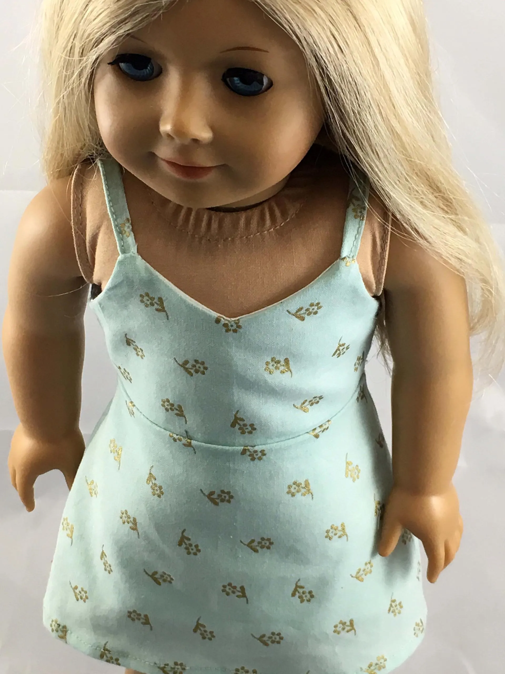 Cold Shoulder Dress Sewing Pattern for 18" Dolls