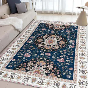 Digital Printed Premium Chenille Floor Carpet Mat, Super Soft Rug with Anti-Skid Backing, Modern Persian Carpet - CR001