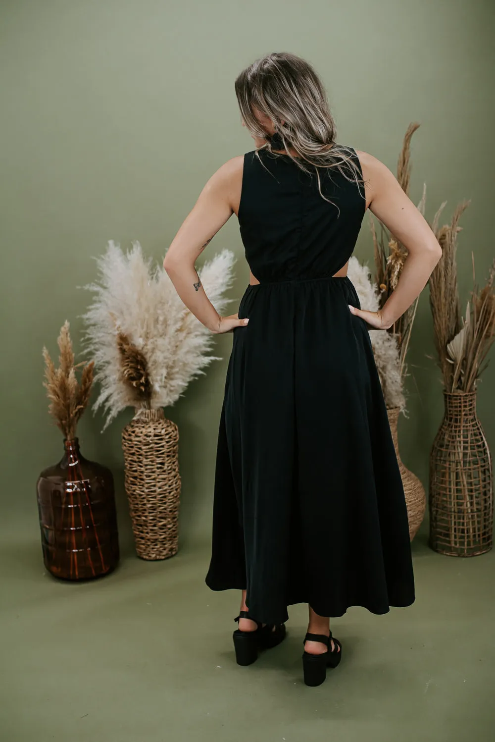 Do Your Thing Cut Out Maxi, Black