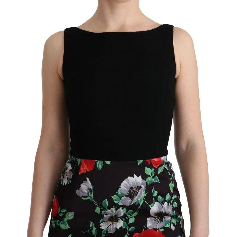 Dolce & Gabbana Elegant Floral Sheath Gown