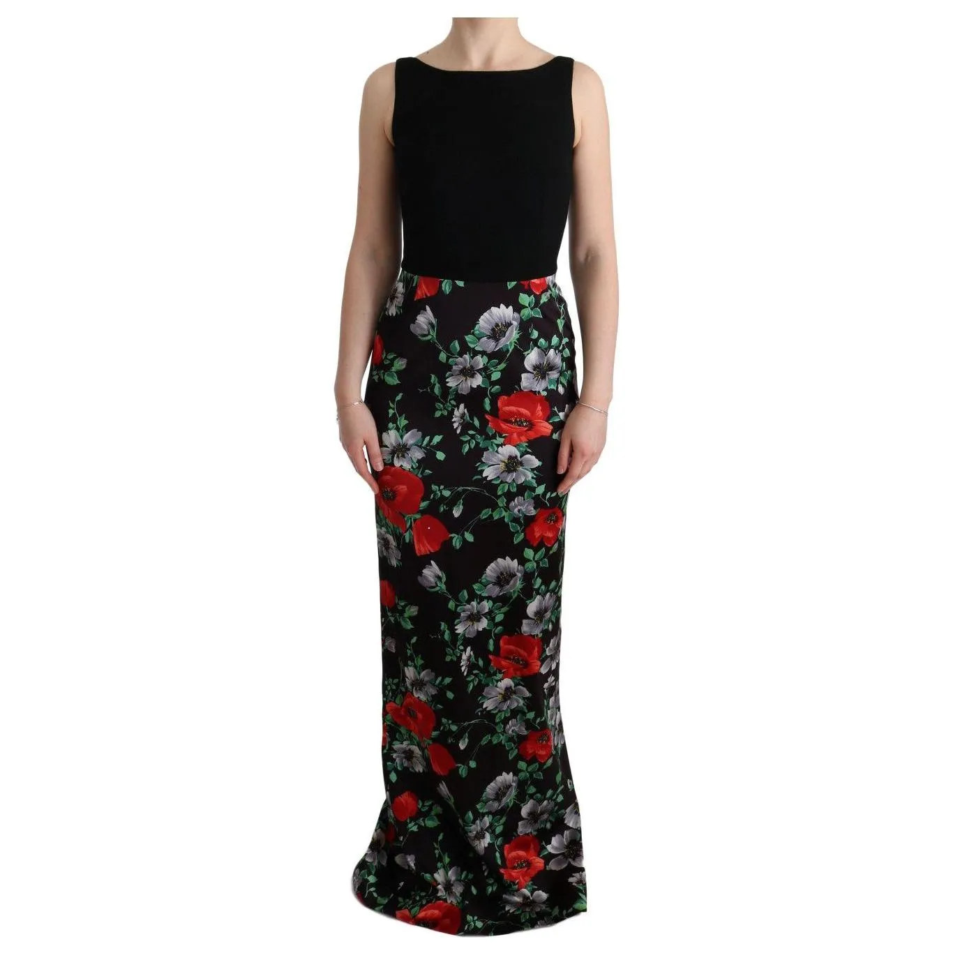 Dolce & Gabbana Elegant Floral Sheath Gown