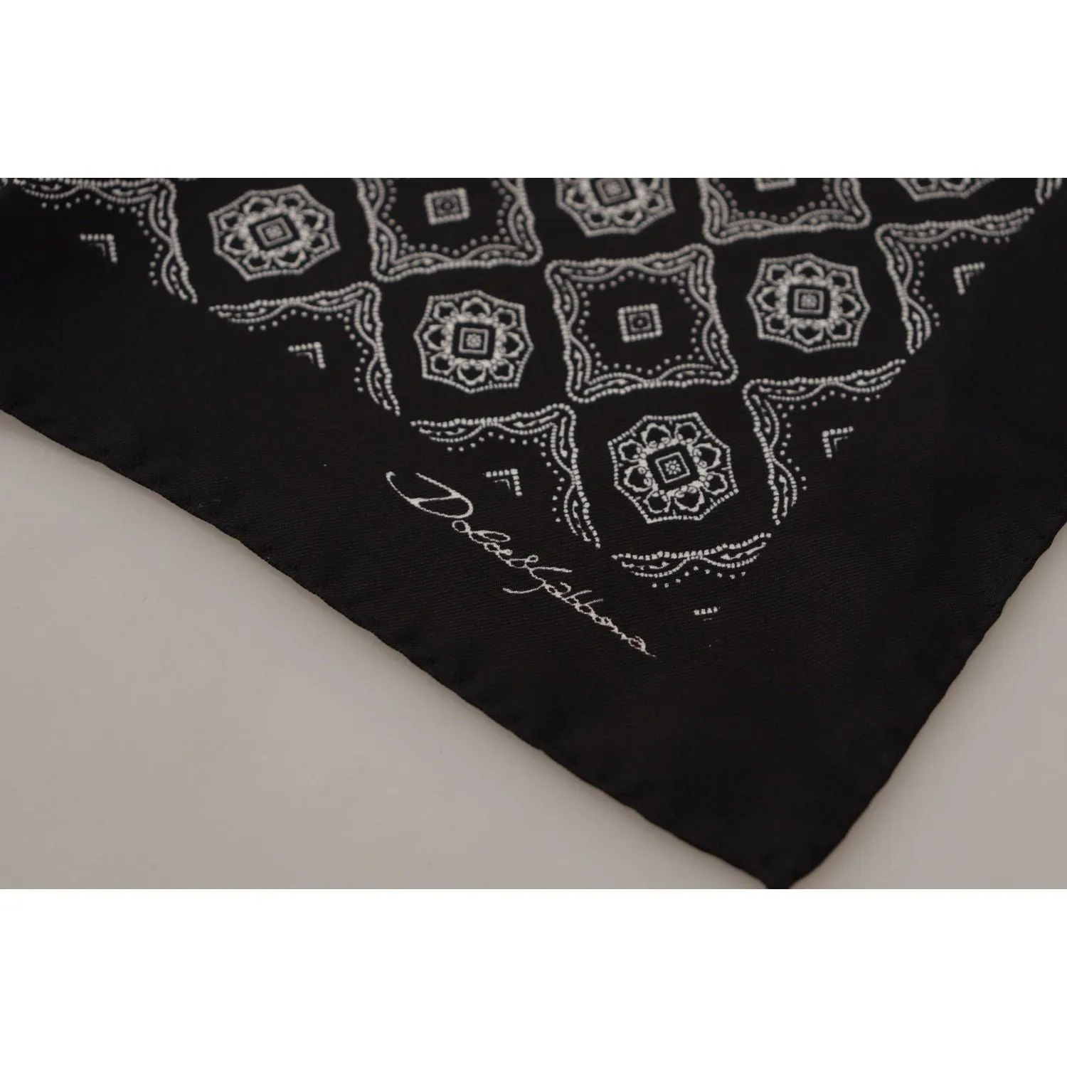 Dolce & Gabbana Elegant Geometric Silk Square Scarf