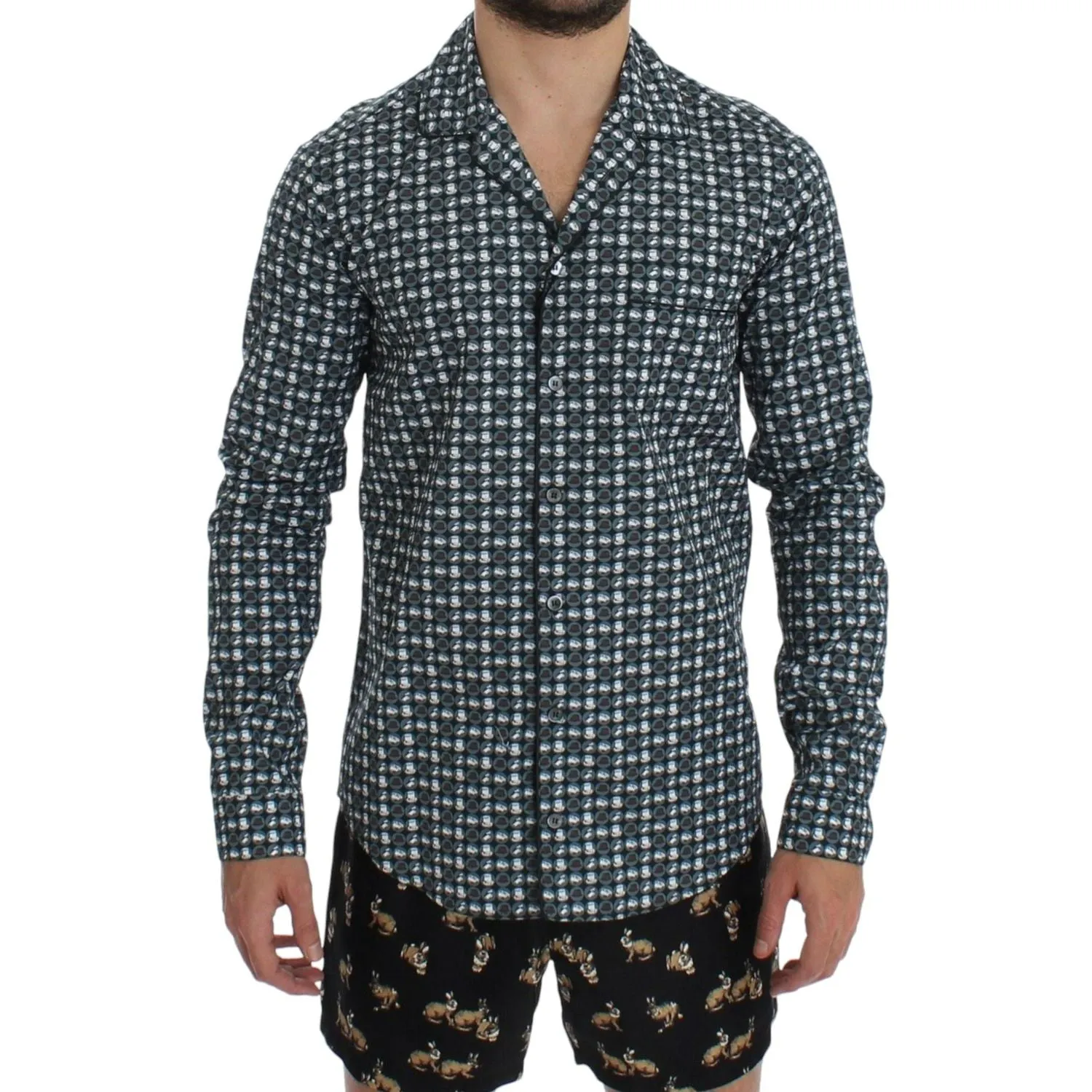 Dolce & Gabbana Elegant Green Pajama Nightshirt