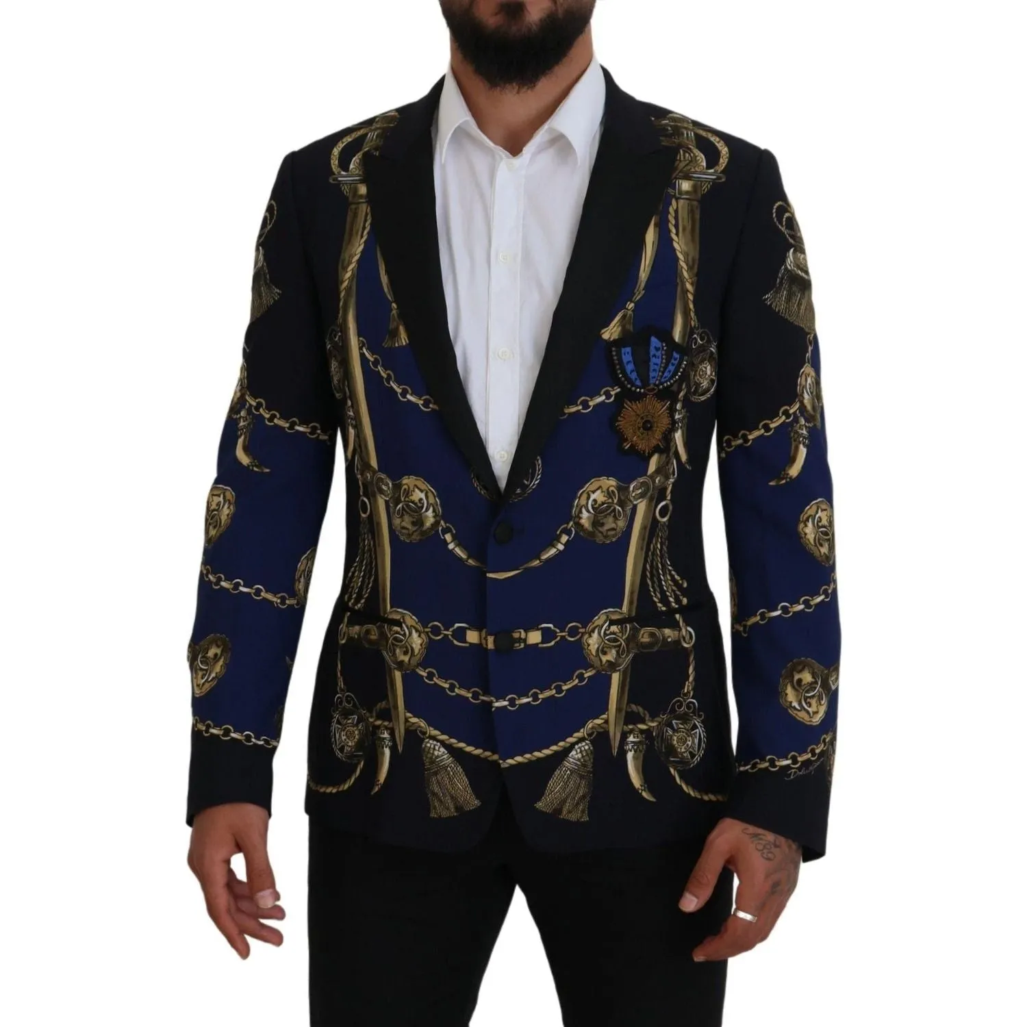 Dolce & Gabbana Elegant Multicolor Martini Blazer