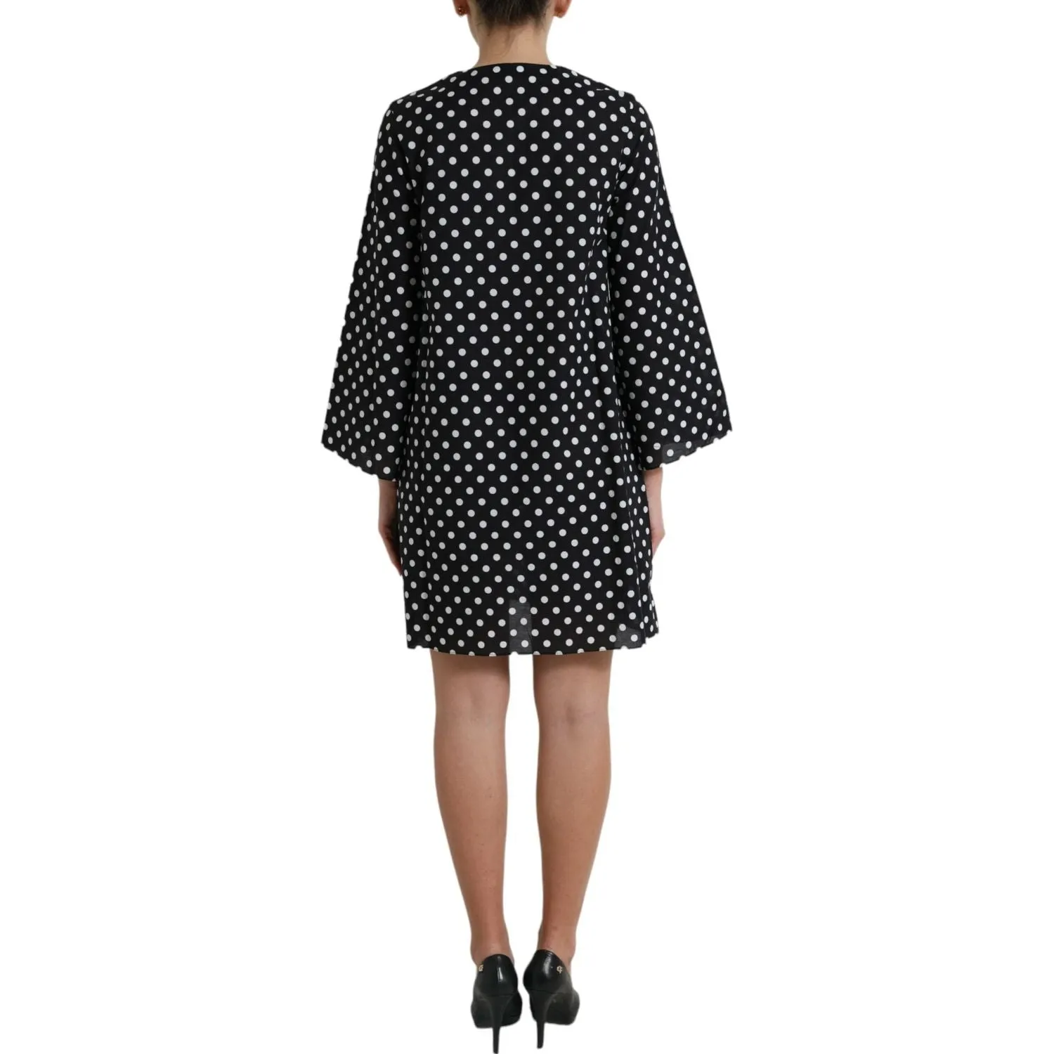 Dolce & Gabbana Elegant Polka Dot Shift Mini Dress