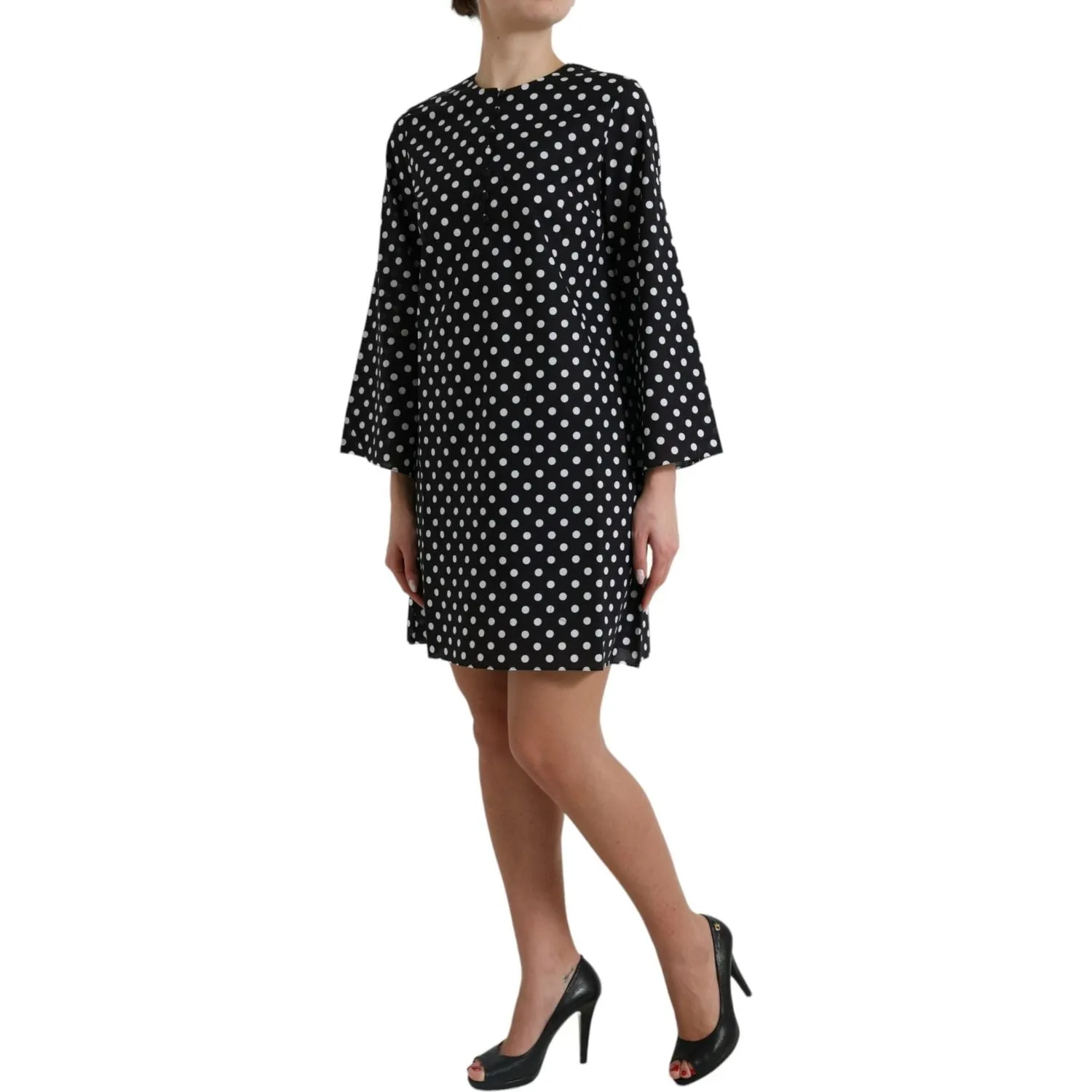 Dolce & Gabbana Elegant Polka Dot Shift Mini Dress