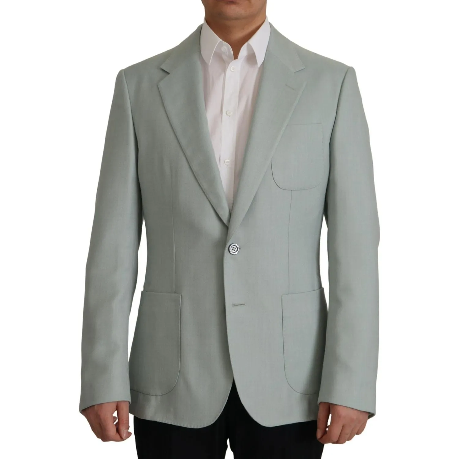 Dolce & Gabbana Elegant Slim Fit Cashmere Silk Blazer Jacket