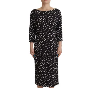 Dolce & Gabbana Polka Dot Sheath Midi Elegance