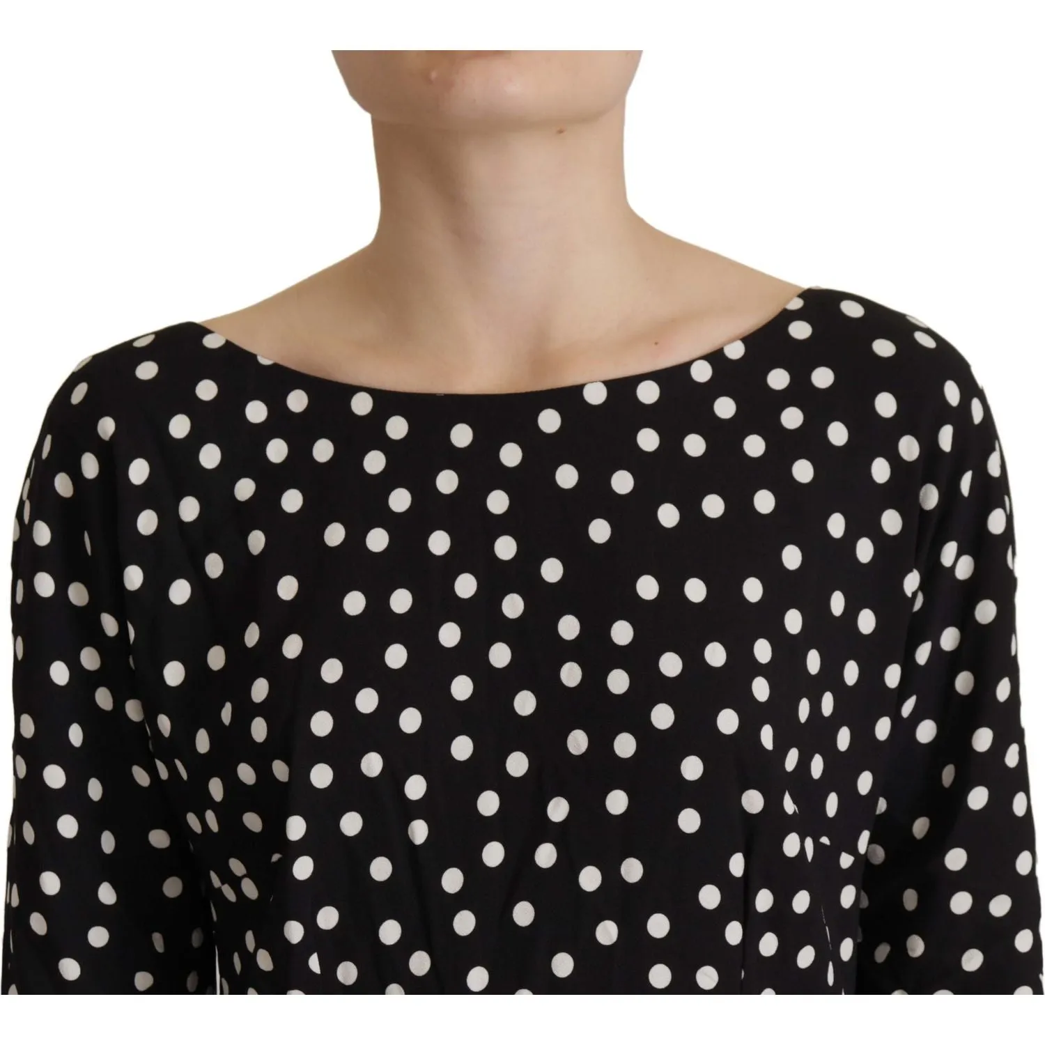 Dolce & Gabbana Polka Dot Sheath Midi Elegance