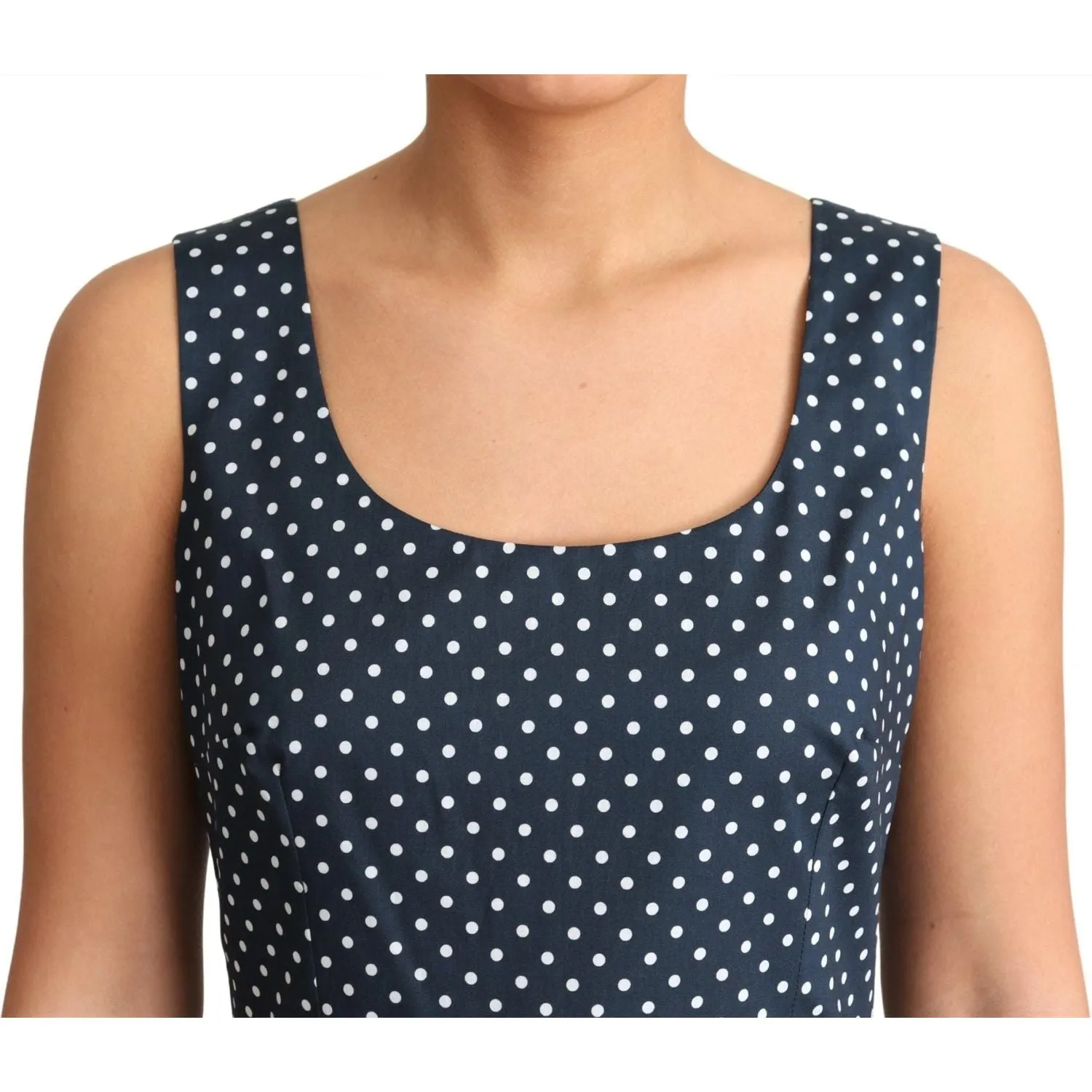 Dolce & Gabbana Polka Dot Sleeveless A-Line Dress