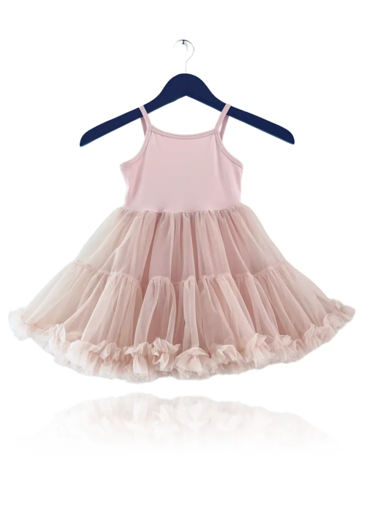 DOLLY PETTI SPAGHETTI PETTISKIRT TUTU DRESS ballet pink