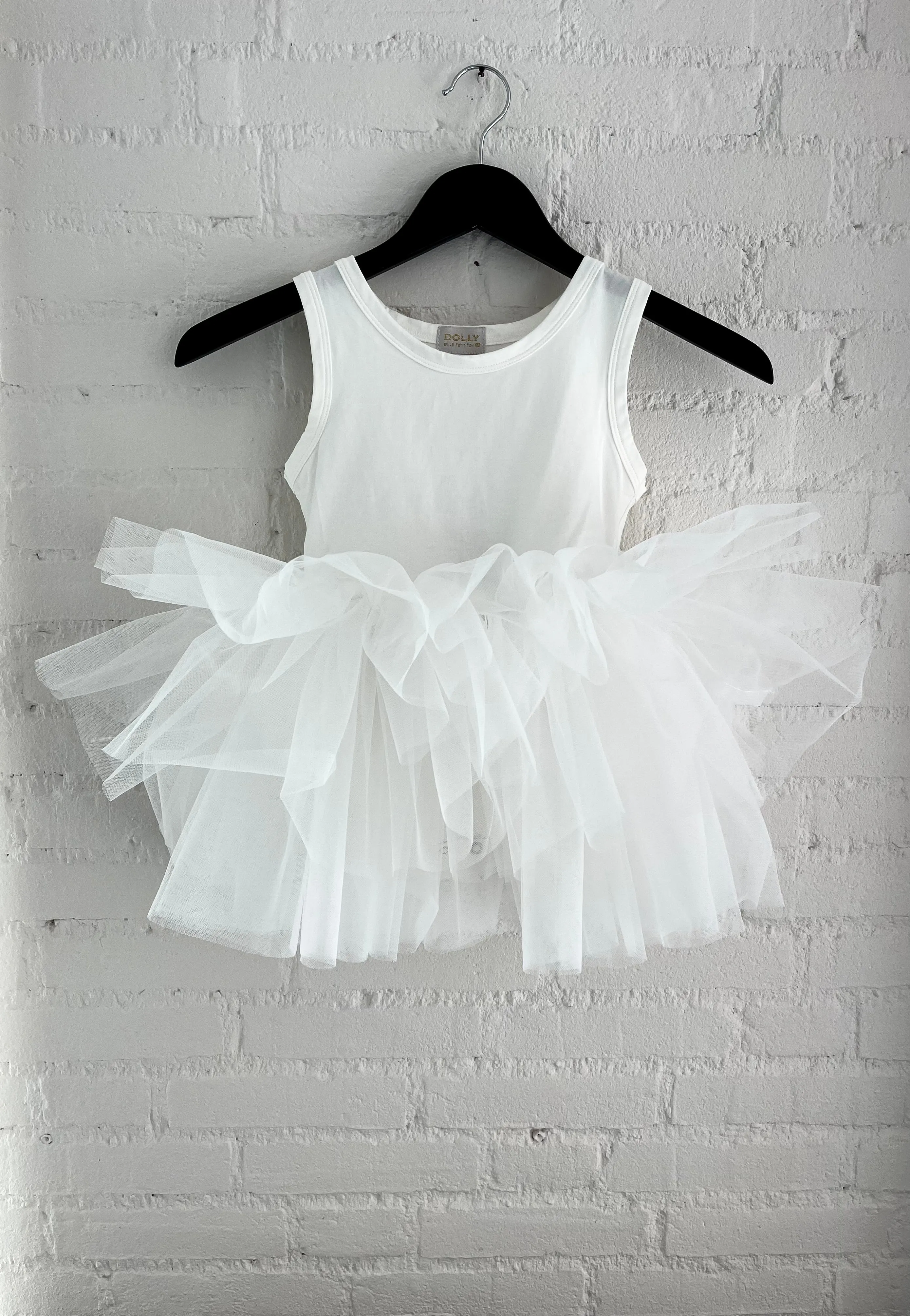 DOLLY TIMELESS COTTON TUTU DRESS white