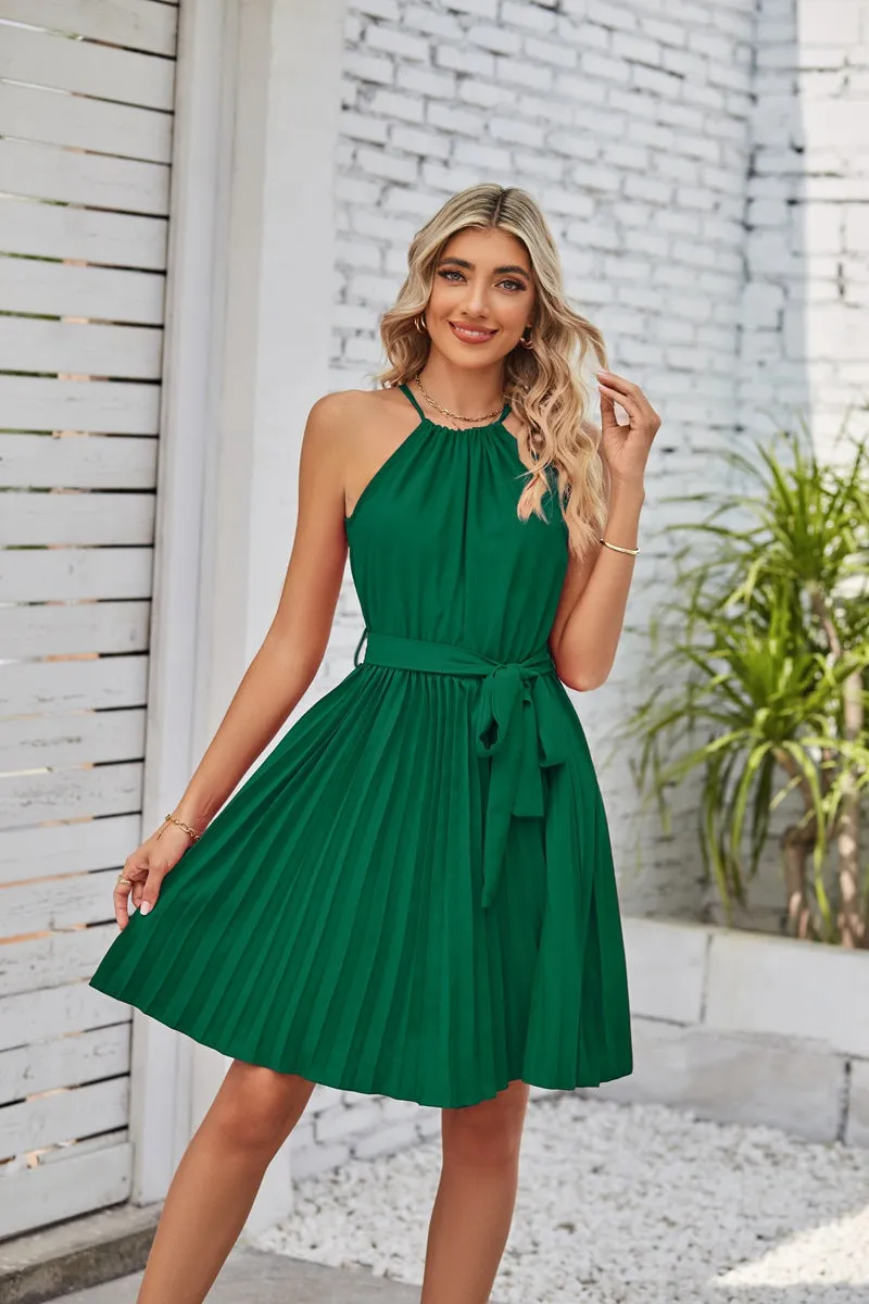 Elegant Halter Strapless Summer Dress