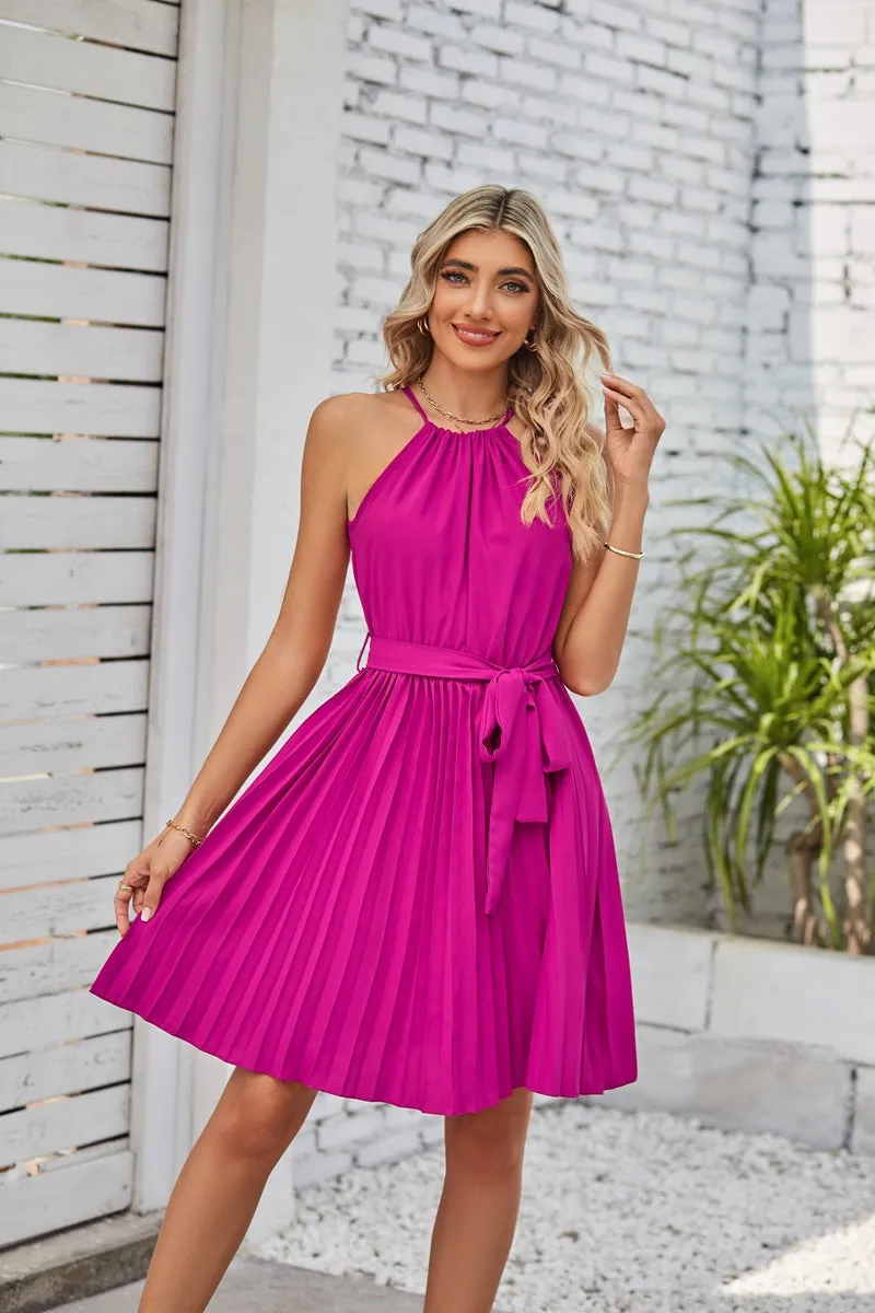 Elegant Halter Strapless Summer Dress