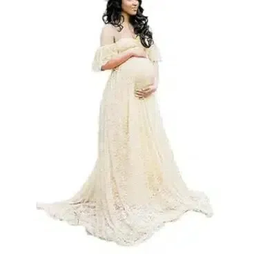 Elegant Maternity Dress for Photo Shoots