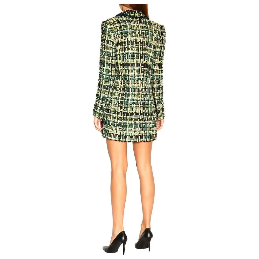 Elisabetta Franchi Elegant Forest Green Buttoned Jacket