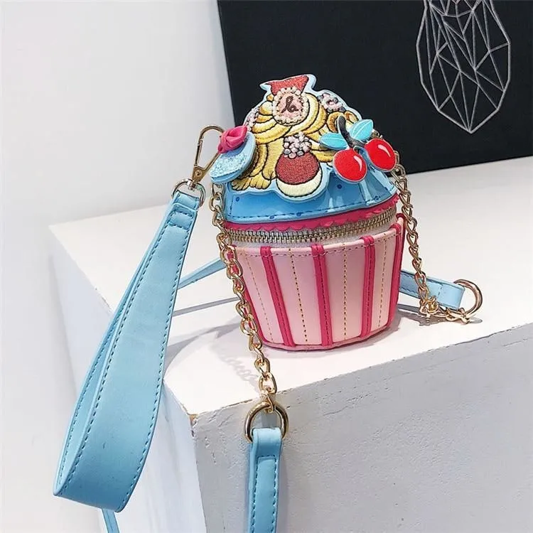 Embroidered Cupcake Handbag