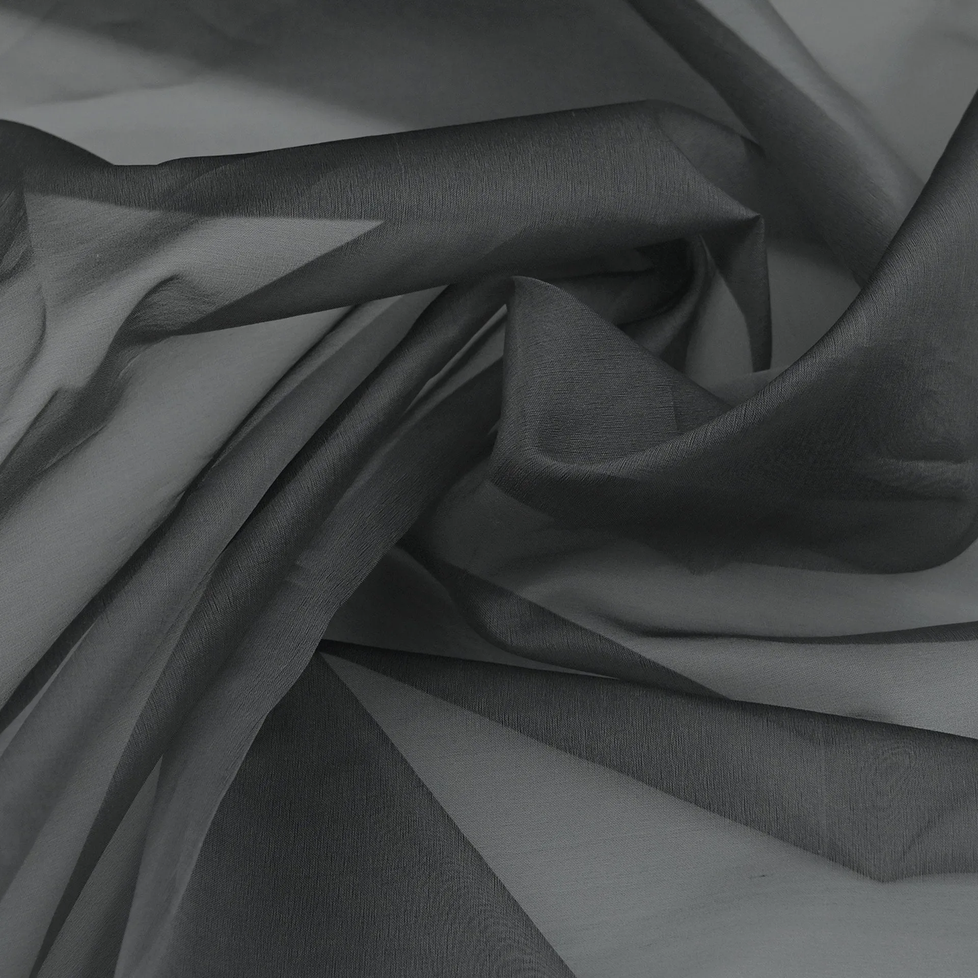 Grey Silk Organza Fabric 5304