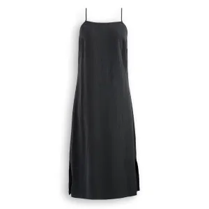 J. Peterman Women's Sleeveless Shift Jumper Dress in Black