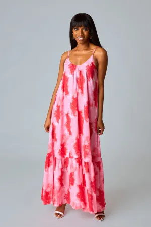 Katey Scooped Neck Maxi Dress - Sunset