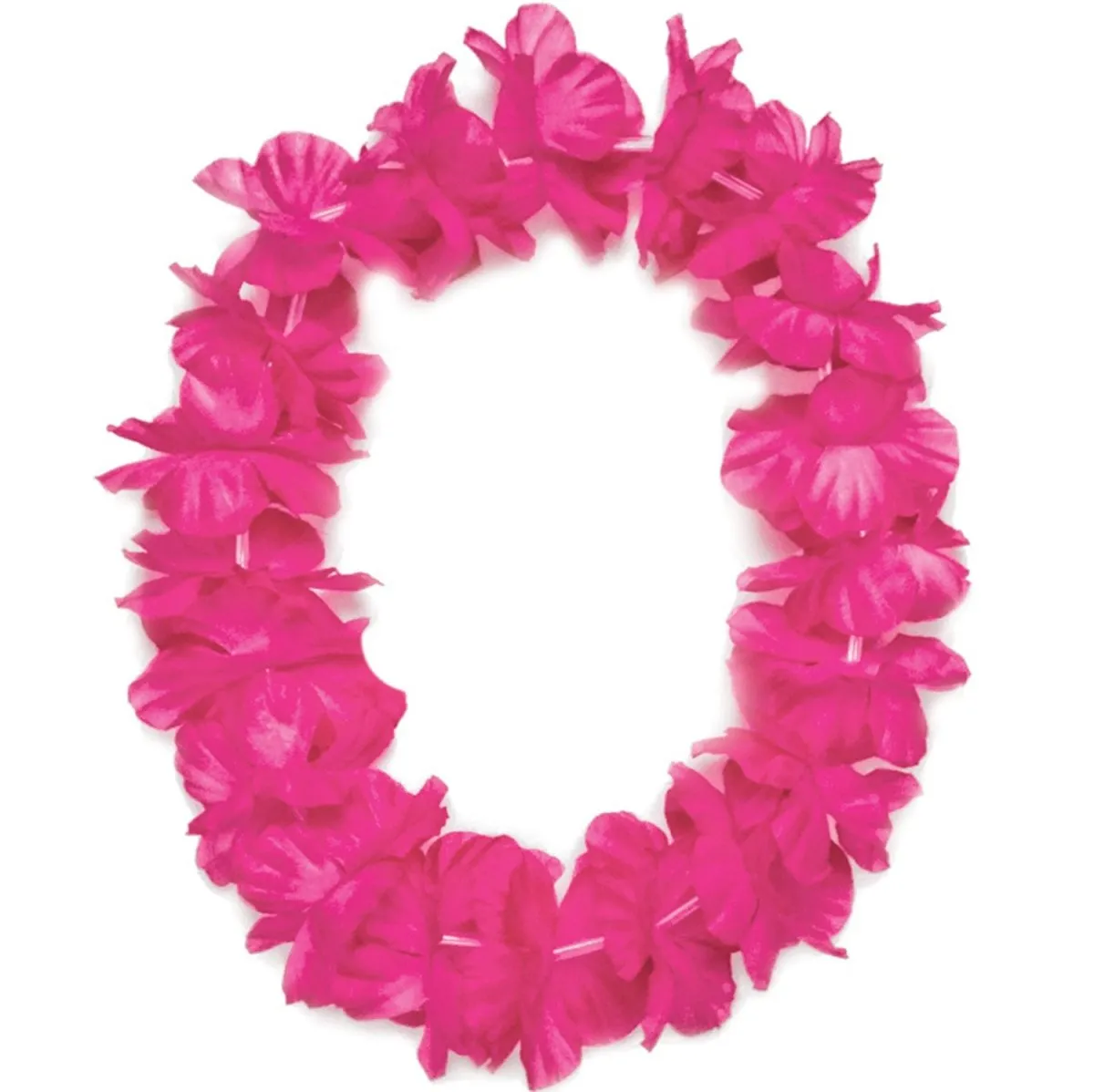 Luau - Pink Fabric Lei Headband