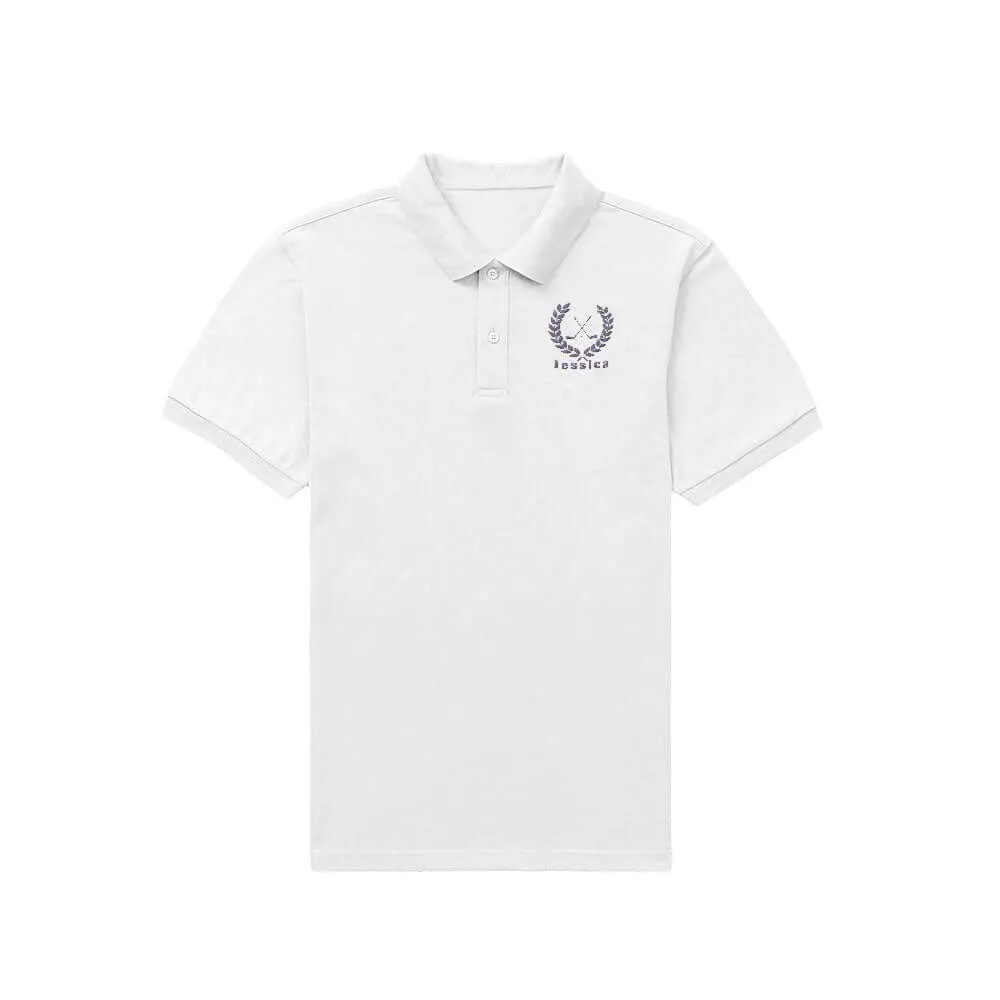 Men's Custom Embroidered Name Golf Polo Shirt