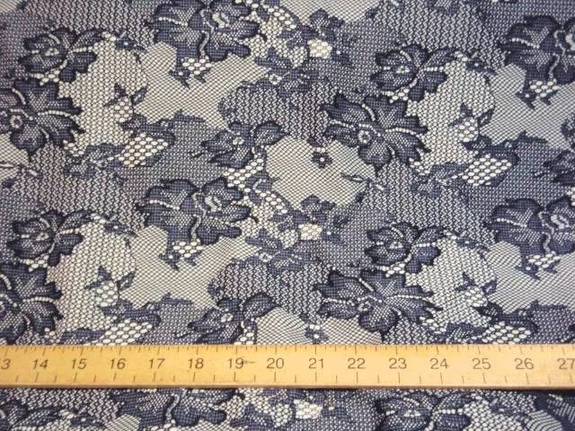 Navy Floral - Premium Printed Scuba