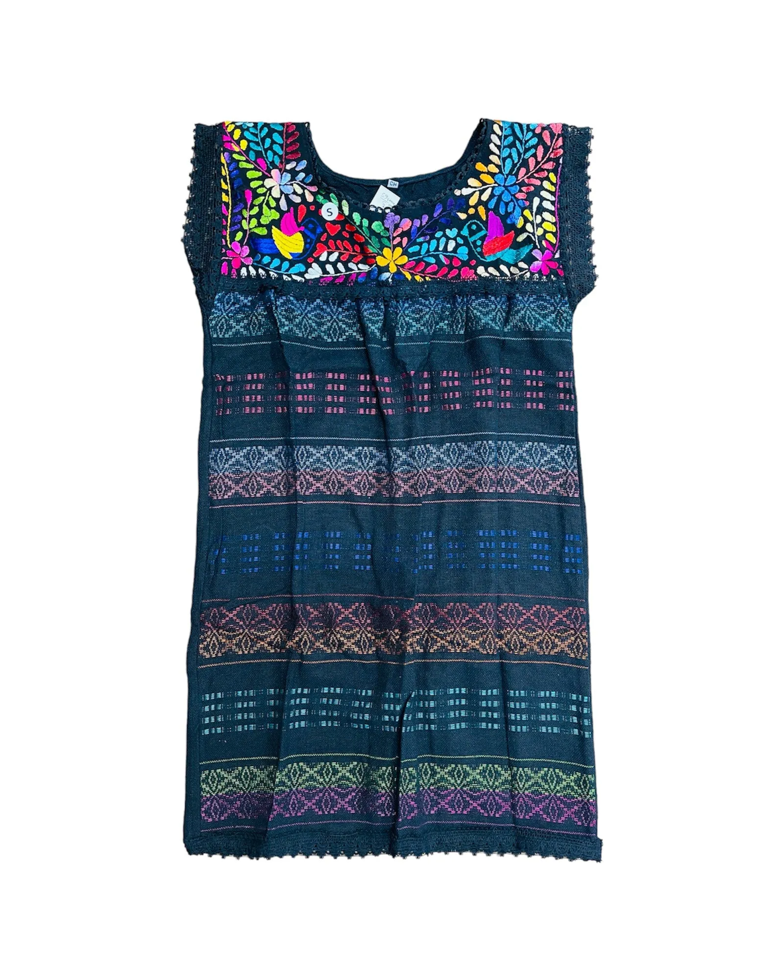 Oaxaca Black Loomed Dress